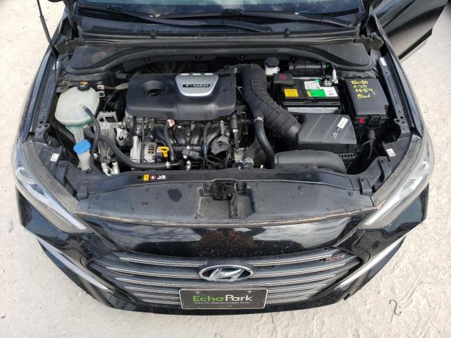 KMHD04LBXJU453327 - 2018 HYUNDAI ELANTRA SPORT BLACK photo 11