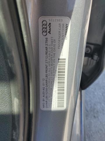 WAUJGAFC2CN113394 - 2012 AUDI A6 PRESTIGE ნაცრისფერი ფოტო 12