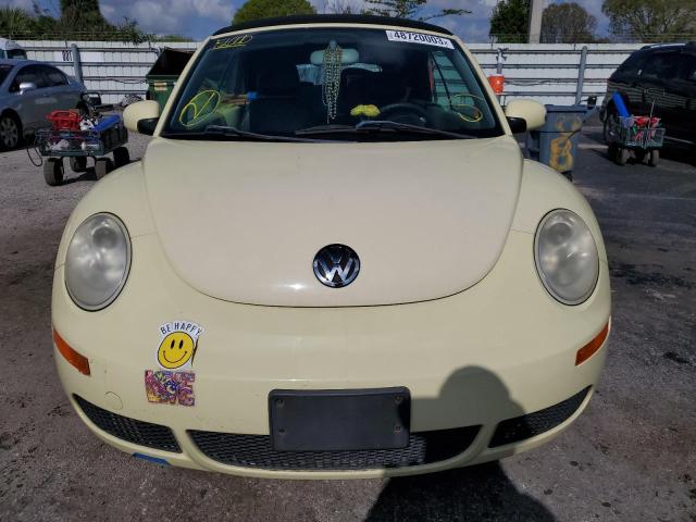 3VWRF31Y96M306435 - 2006 VOLKSWAGEN NEW BEETLE CONVERTIBLE OPTION PACKAGE 1 YELLOW photo 5