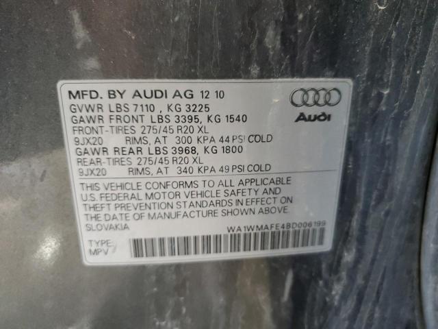 WA1WMAFE4BD006199 - 2011 AUDI Q7 PRESTIGE 灰色 照片 13