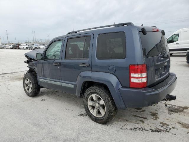 1J8GP28K88W206650 - 2008 JEEP LIBERTY SPORT BLUE photo 2