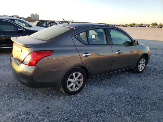 3N1CN7AP7CL842945 - 2012 NISSAN VERSA S GRAY photo 3