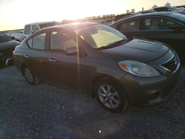 3N1CN7AP7CL842945 - 2012 NISSAN VERSA S GRAY photo 4