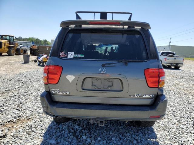 5TDBT48A04S206703 - 2004 TOYOTA SEQUOIA LIMITED GRAY photo 6
