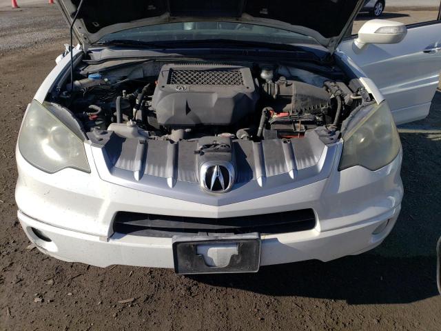 5J8TB18227A021392 - 2007 ACURA RDX WHITE photo 11