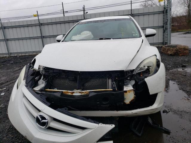 1YVHZ8BH6B5M26348 - 2011 MAZDA 6 I WHITE photo 5