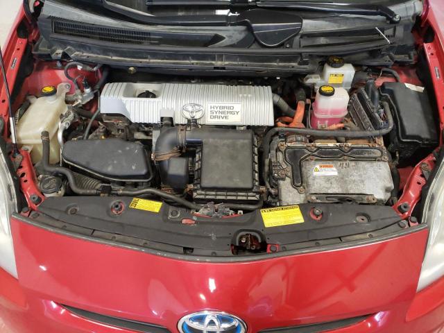 JTDKN3DU9A0009905 - 2010 TOYOTA PRIUS RED photo 11