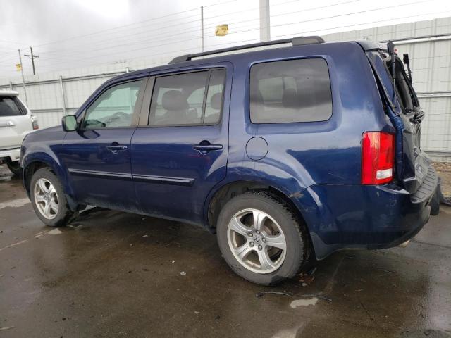 5FNYF4H47DB026537 - 2013 HONDA PILOT EX BLUE photo 2