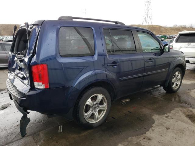 5FNYF4H47DB026537 - 2013 HONDA PILOT EX BLUE photo 3