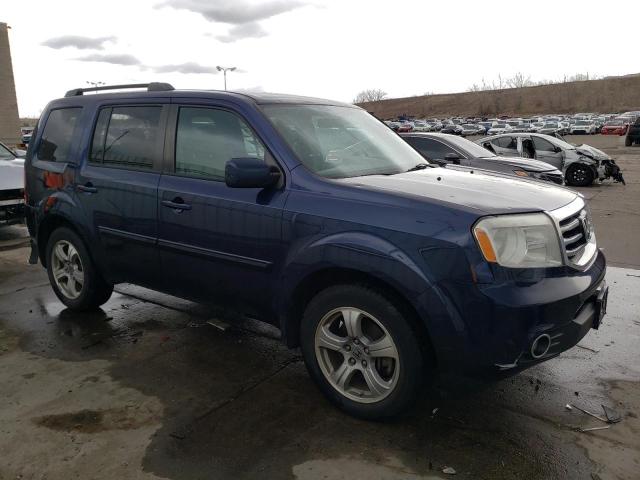 5FNYF4H47DB026537 - 2013 HONDA PILOT EX BLUE photo 4