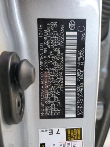 JTDKARFP8H3006444 - 2017 TOYOTA PRIUS PRIM 银色 照片 13