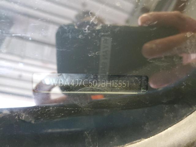 WBA4J7C50JBH13551 - 2018 BMW 440XI GRAN COUPE BLUE photo 12