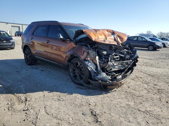 1FM5K7D81HGA99208 - 2017 FORD EXPLORER XLT ORANGE photo 4