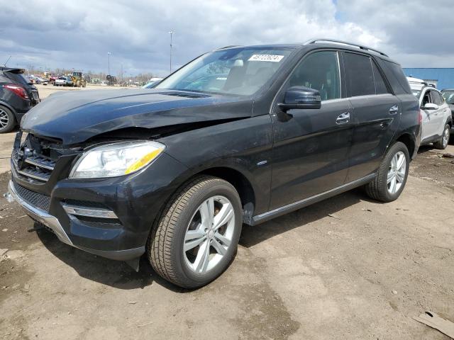 4JGDA5HB8CA095600 - 2012 MERCEDES-BENZ ML 350 4MATIC BLACK photo 1