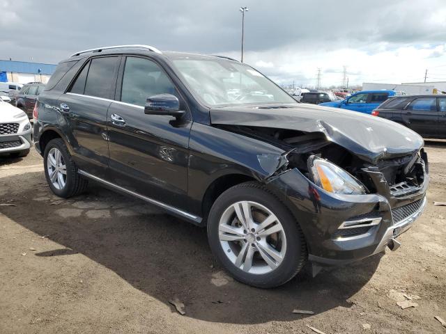4JGDA5HB8CA095600 - 2012 MERCEDES-BENZ ML 350 4MATIC BLACK photo 4
