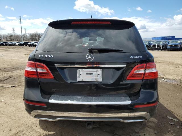 4JGDA5HB8CA095600 - 2012 MERCEDES-BENZ ML 350 4MATIC BLACK photo 6