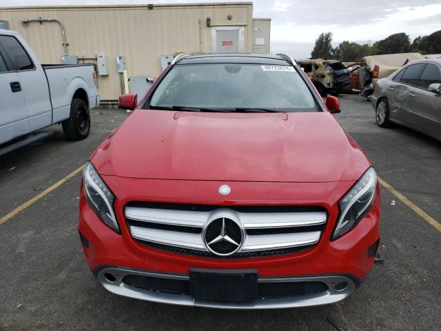 WDCTG4GB0FJ034895 - 2015 MERCEDES-BENZ GLA 250 4MATIC RED photo 5