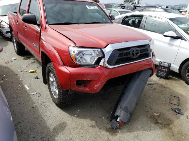 3TMJU4GN7FM192332 - 2015 TOYOTA TACOMA DOUBLE CAB PRERUNNER RED photo 4