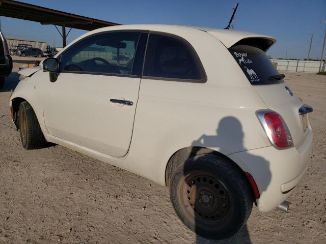 3C3CFFAR8DT748441 - 2013 FIAT 500 POP WHITE photo 2