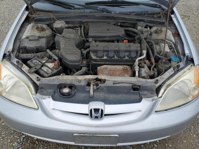 1HGEM21972L044647 - 2002 HONDA CIVIC EX SILVER photo 11