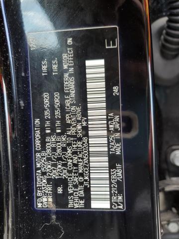 JTJKGCEZXN5002648 - 2022 LEXUS NX 350 BLACK photo 14