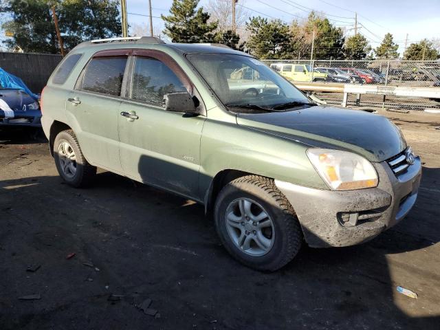 KNDJE723477394786 - 2007 KIA SPORTAGE EX GREEN photo 4