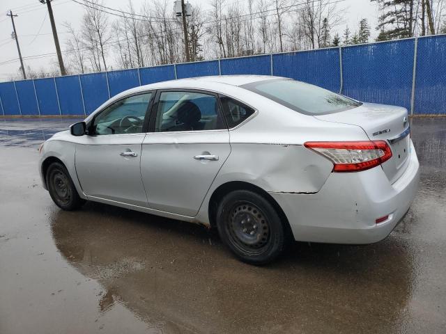 3N1AB7AP6DL669081 - 2013 NISSAN SENTRA S SILVER photo 2