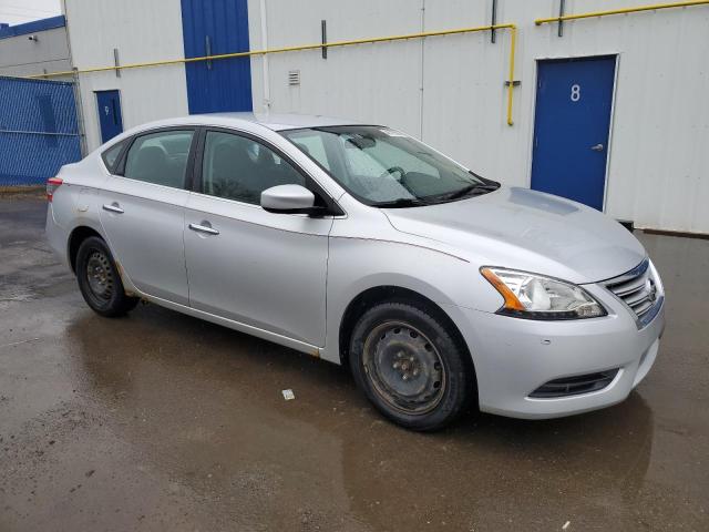 3N1AB7AP6DL669081 - 2013 NISSAN SENTRA S SILVER photo 4