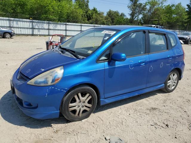 JHMGD38627S055978 - 2007 HONDA FIT S ლურჯი ფოტო 1