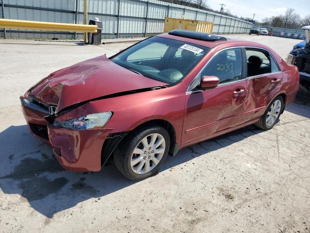 1HGCM66567A058739 - 2007 HONDA ACCORD EX MAROON photo 1