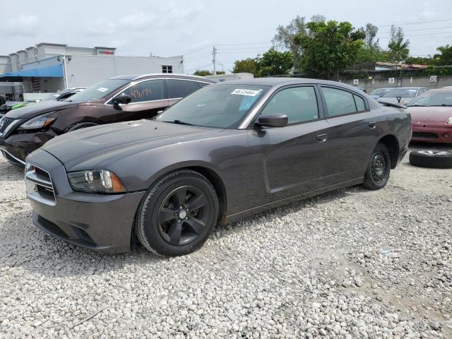 2C3CDXBG6EH198451 - 2014 DODGE CHARGER SE GRAY photo 1