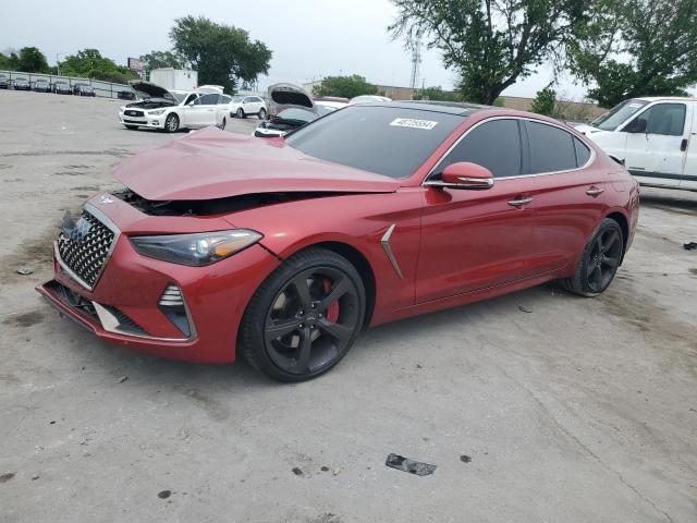 KMTG34LE6KU015359 - 2019 GENESIS G70 PRESTIGE RED photo 1