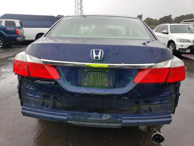 1HGCR2F3XEA049046 - 2014 HONDA ACCORD LX BLUE photo 6