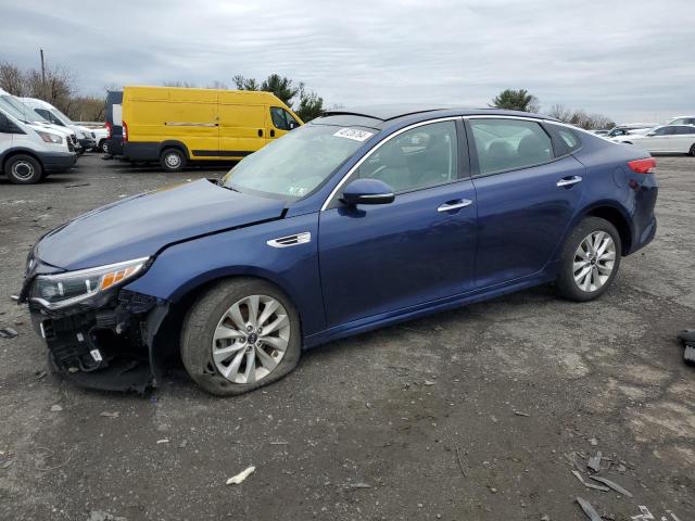 5XXGU4L39GG012379 - 2016 KIA OPTIMA EX BLUE photo 1