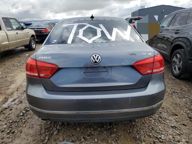 1VWBN7A34DC115973 - 2013 VOLKSWAGEN PASSAT SE GRAY photo 6