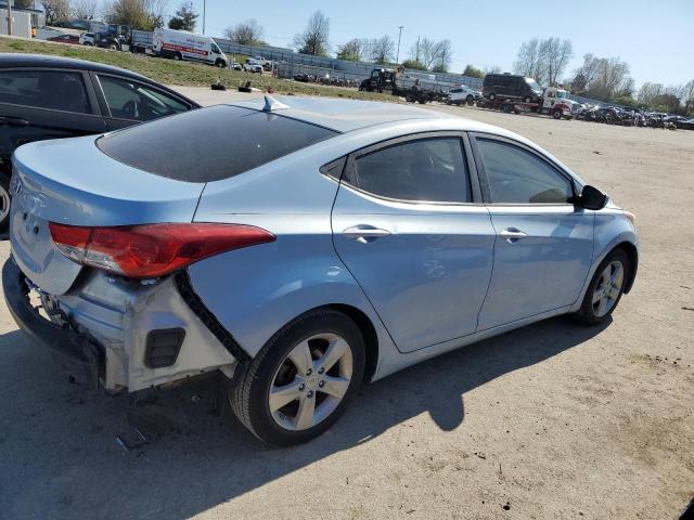 KMHDH4AE6DU775134 - 2013 HYUNDAI ELANTRA GLS BLUE photo 3