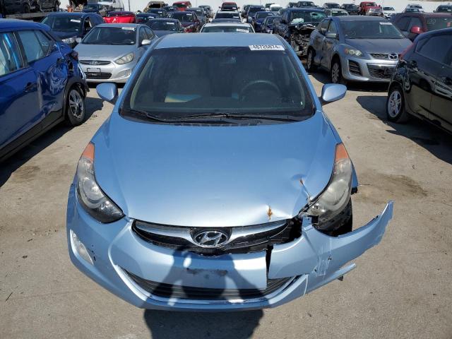 KMHDH4AE6DU775134 - 2013 HYUNDAI ELANTRA GLS BLUE photo 5