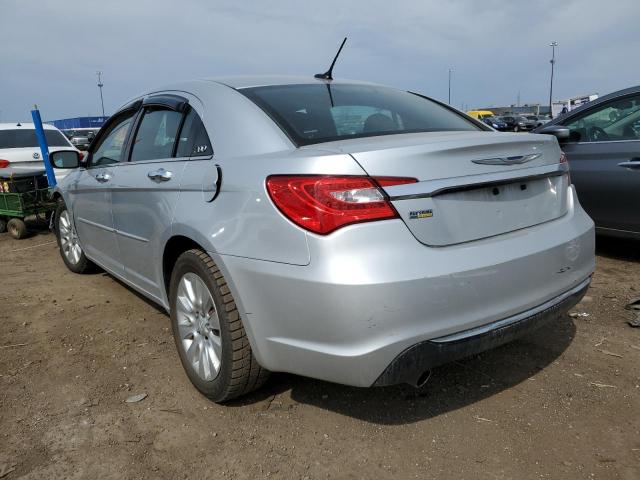 1C3CCBAG9CN316424 - 2012 CHRYSLER 200 LX SILVER photo 2