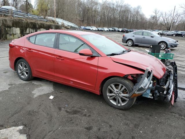 5NPD84LF4HH164481 - 2017 HYUNDAI ELANTRA SE RED photo 4