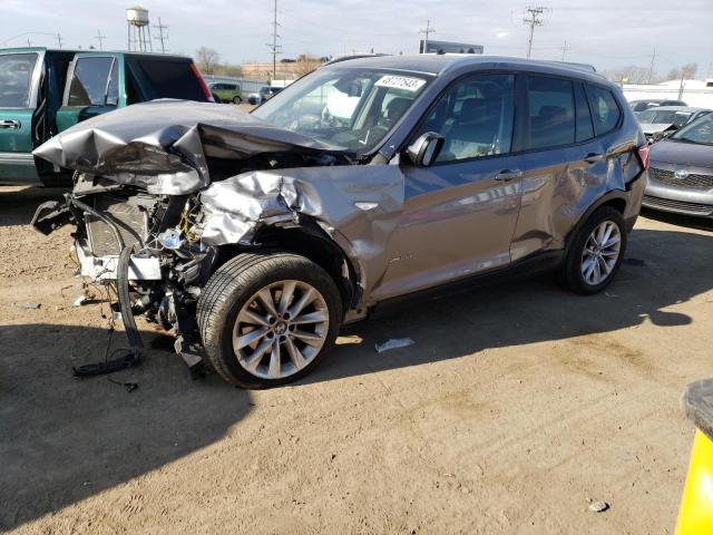 5UXWX9C52E0D28059 - 2014 BMW X3 XDRIVE28I GRAY photo 1