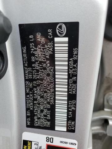 58AD21B10LU011542 - 2020 LEXUS ES 300H SILVER photo 12