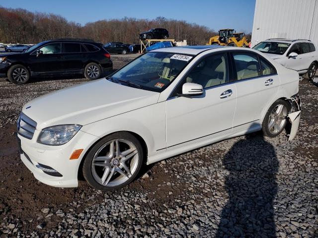 WDDGF8BB3BR157262 - 2011 MERCEDES-BENZ C 300 4MATIC WHITE photo 1