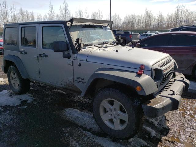 1C4BJWDG0GL282388 - 2016 JEEP WRANGLER U SPORT SILVER photo 4