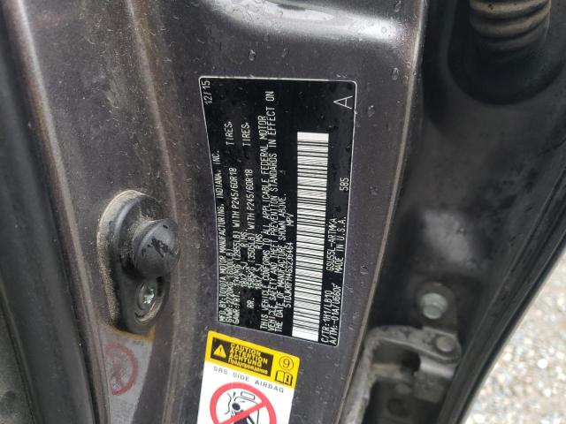 5TDJKRFH4GS236464 - 2016 TOYOTA HIGHLANDER XLE GRAY photo 13