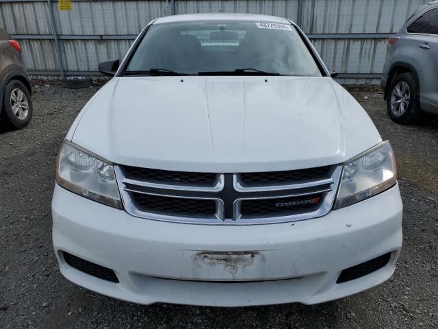 1C3CDZAB6CN231809 - 2012 DODGE AVENGER SE WHITE photo 5