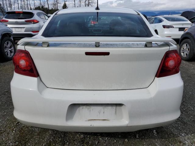 1C3CDZAB6CN231809 - 2012 DODGE AVENGER SE WHITE photo 6