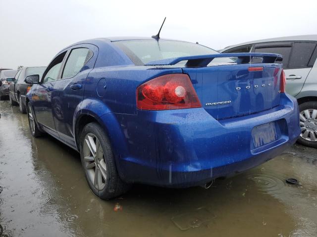 1C3CDZCG3DN585555 - 2013 DODGE AVENGER SXT BLUE photo 2