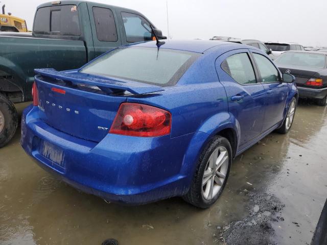 1C3CDZCG3DN585555 - 2013 DODGE AVENGER SXT BLUE photo 3