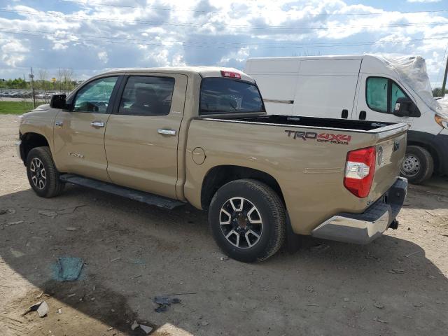 5TFHW5F1XJX692260 - 2018 TOYOTA TUNDRA CREWMAX LIMITED TAN photo 2