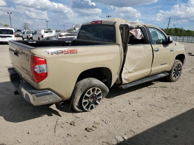 5TFHW5F1XJX692260 - 2018 TOYOTA TUNDRA CREWMAX LIMITED TAN photo 3